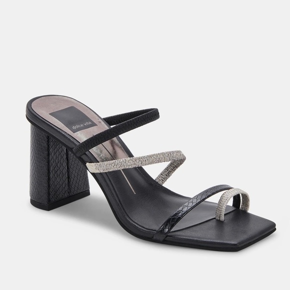 NEW! Dolce Vita Black Onyx Stella Prisma Heels - Size 8.5 - Picture 1 of 13